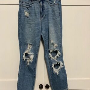 Cello Distressed Denim Skinny Jeans